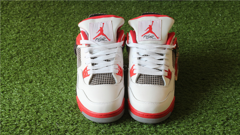 Authentic Air Jordan 4 Retro Fire Red GS